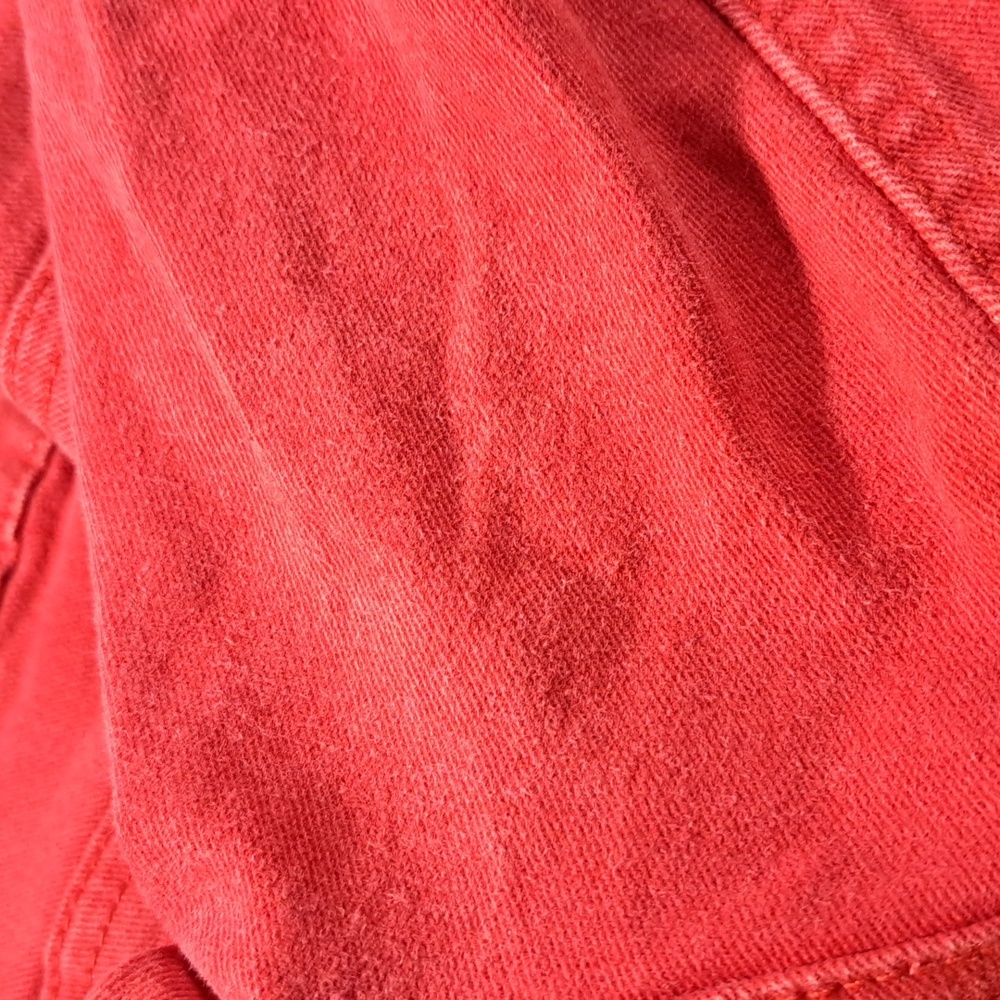Love & Legend Red Stretch Denim Jean Capris / Shorts VG- 20 - Picture 12 of 13